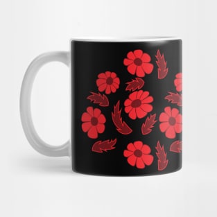 Red daisy Mug